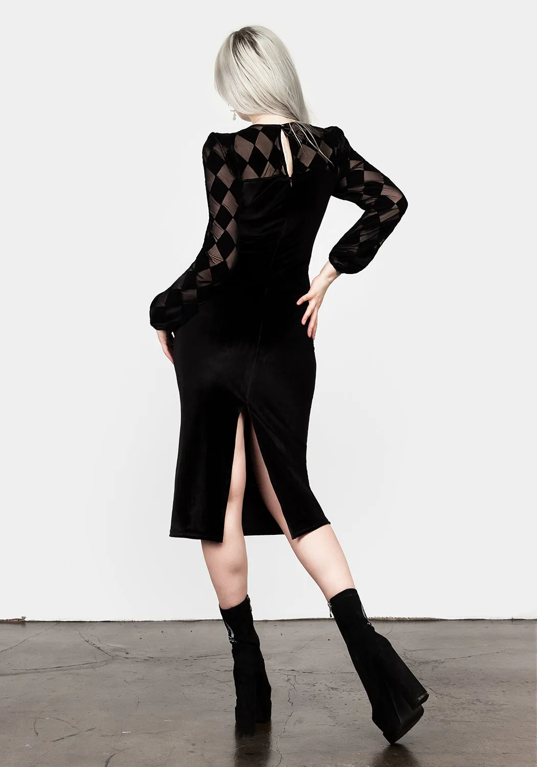 Debauched Midi Dress Wrinkle-Resistant AntiPillTreatment