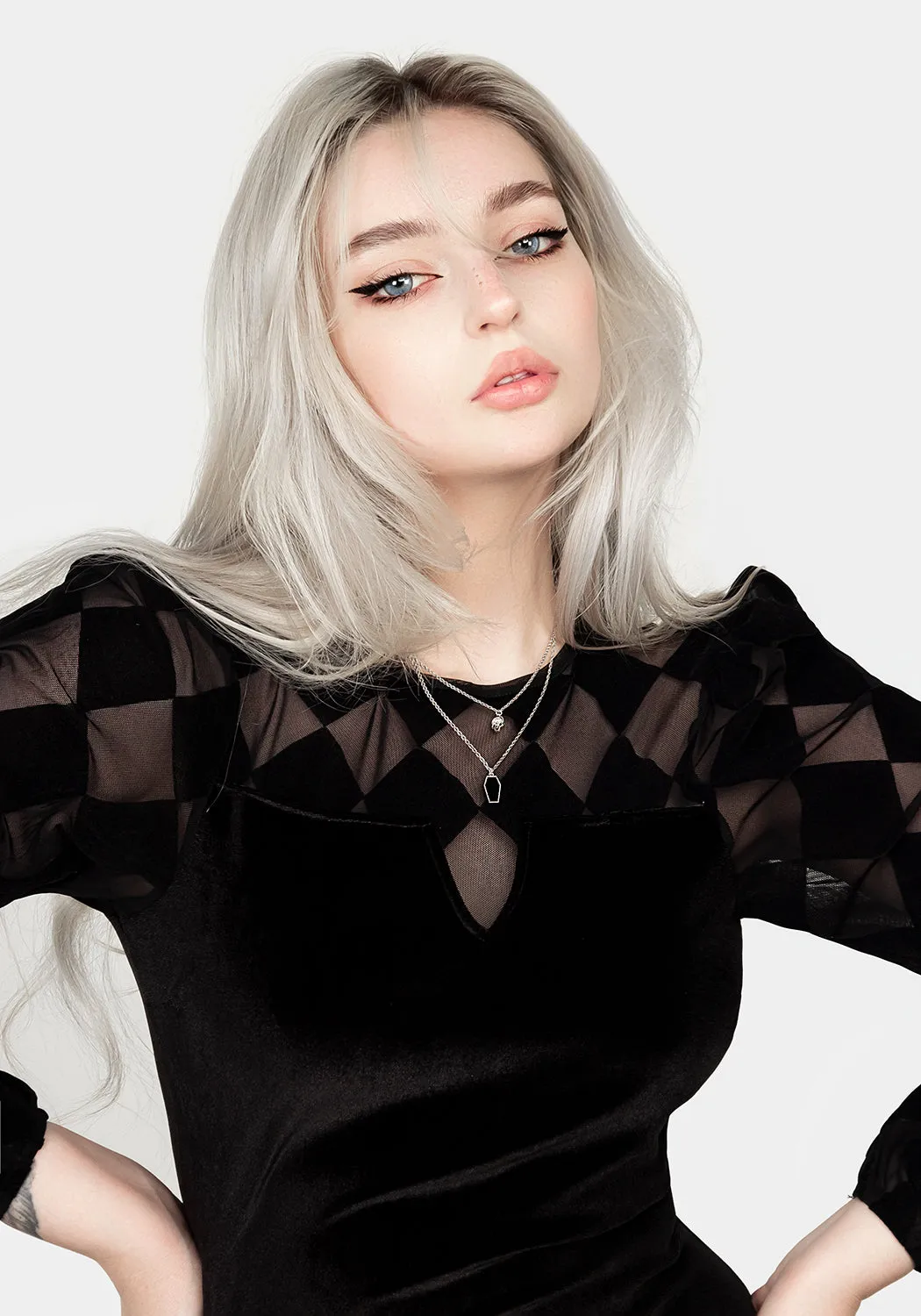 Flared shape Debauched Midi Dress