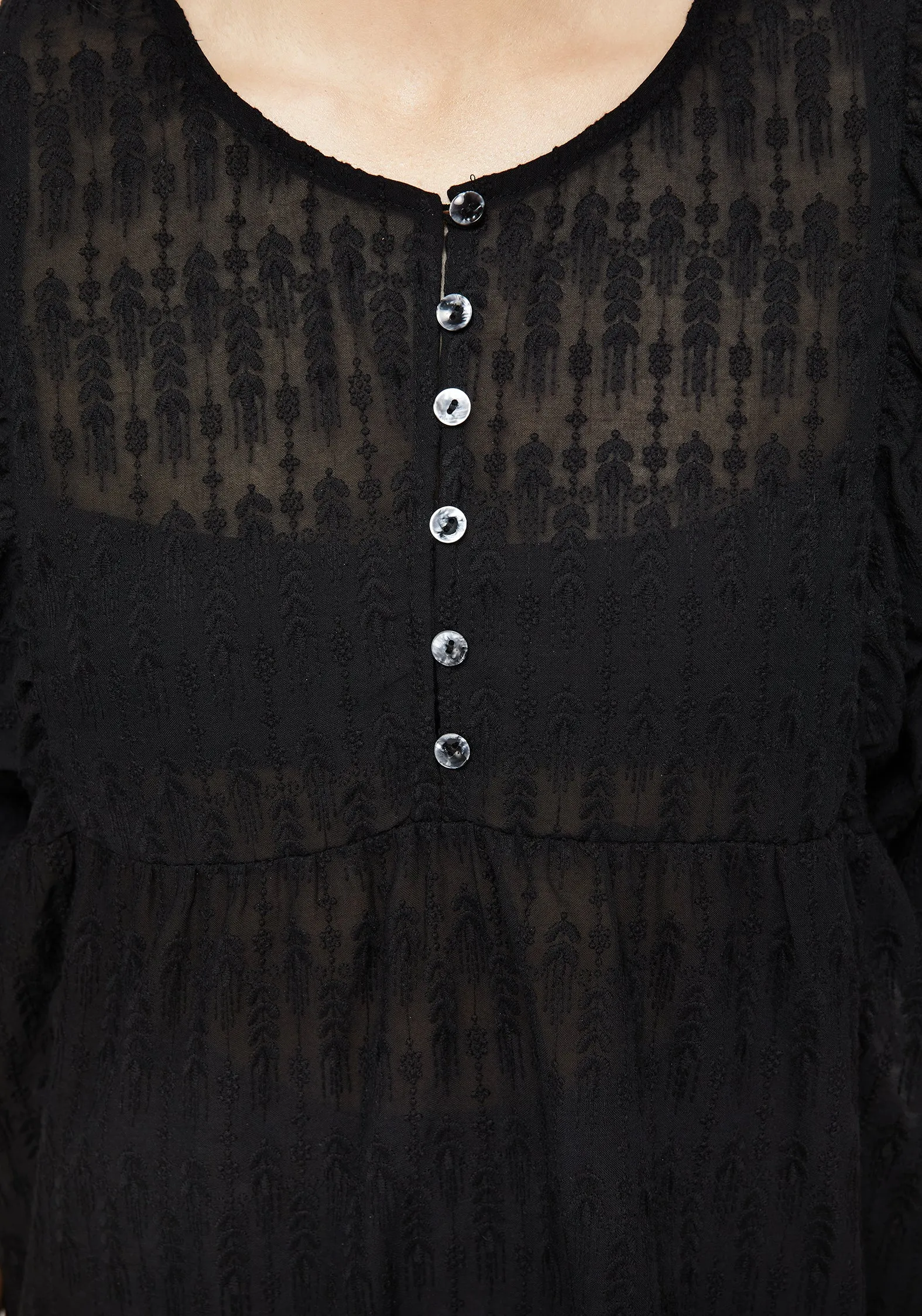 Durable Reinforced Elbow Patches Evangeline Button Up Peplum Blouse Top