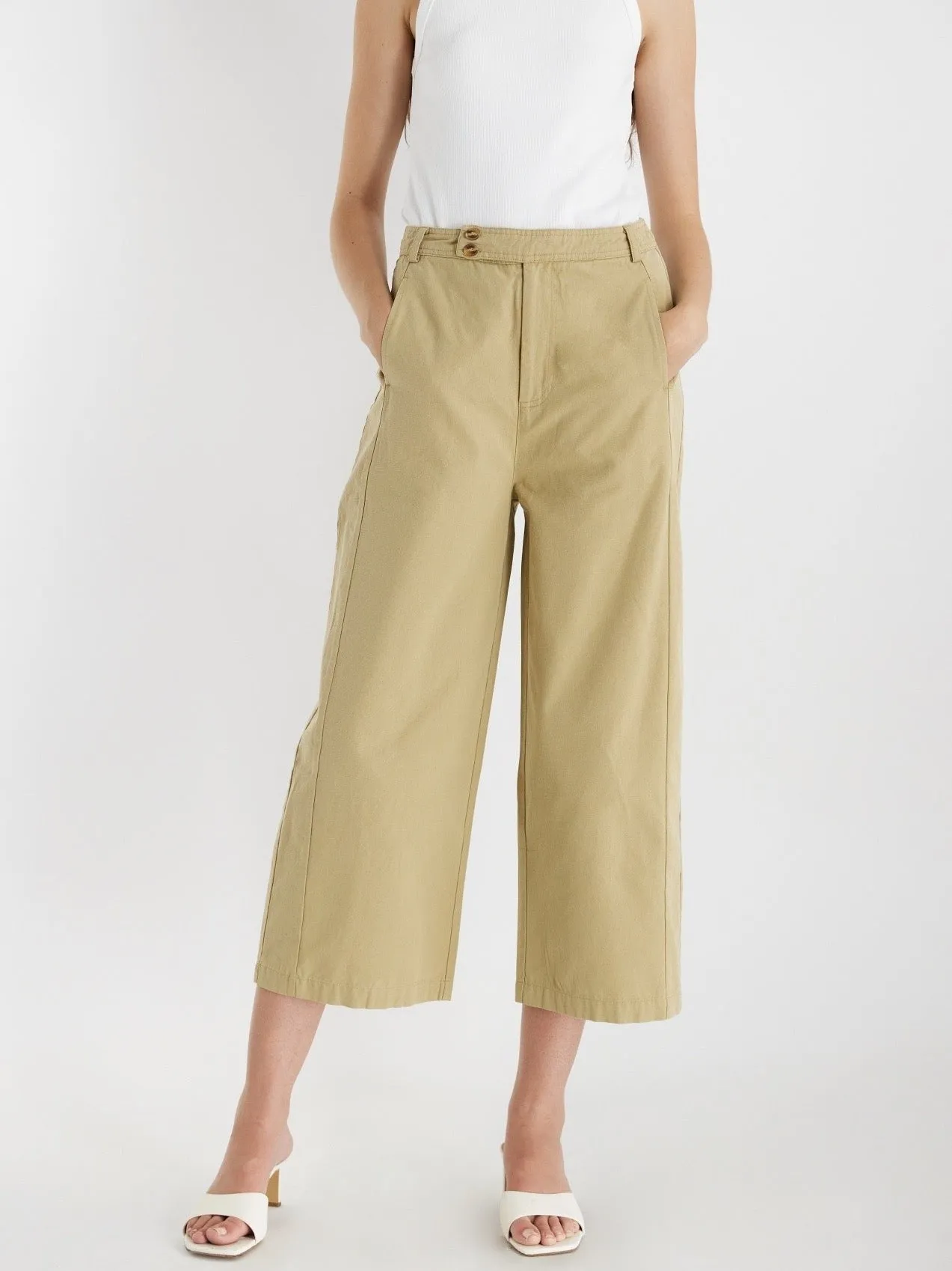 Pacy Pants in Khaki Smart Comfort