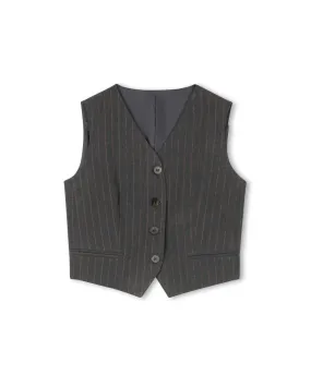 Nikol Cropped Vest Trendy Layering Chill Fit