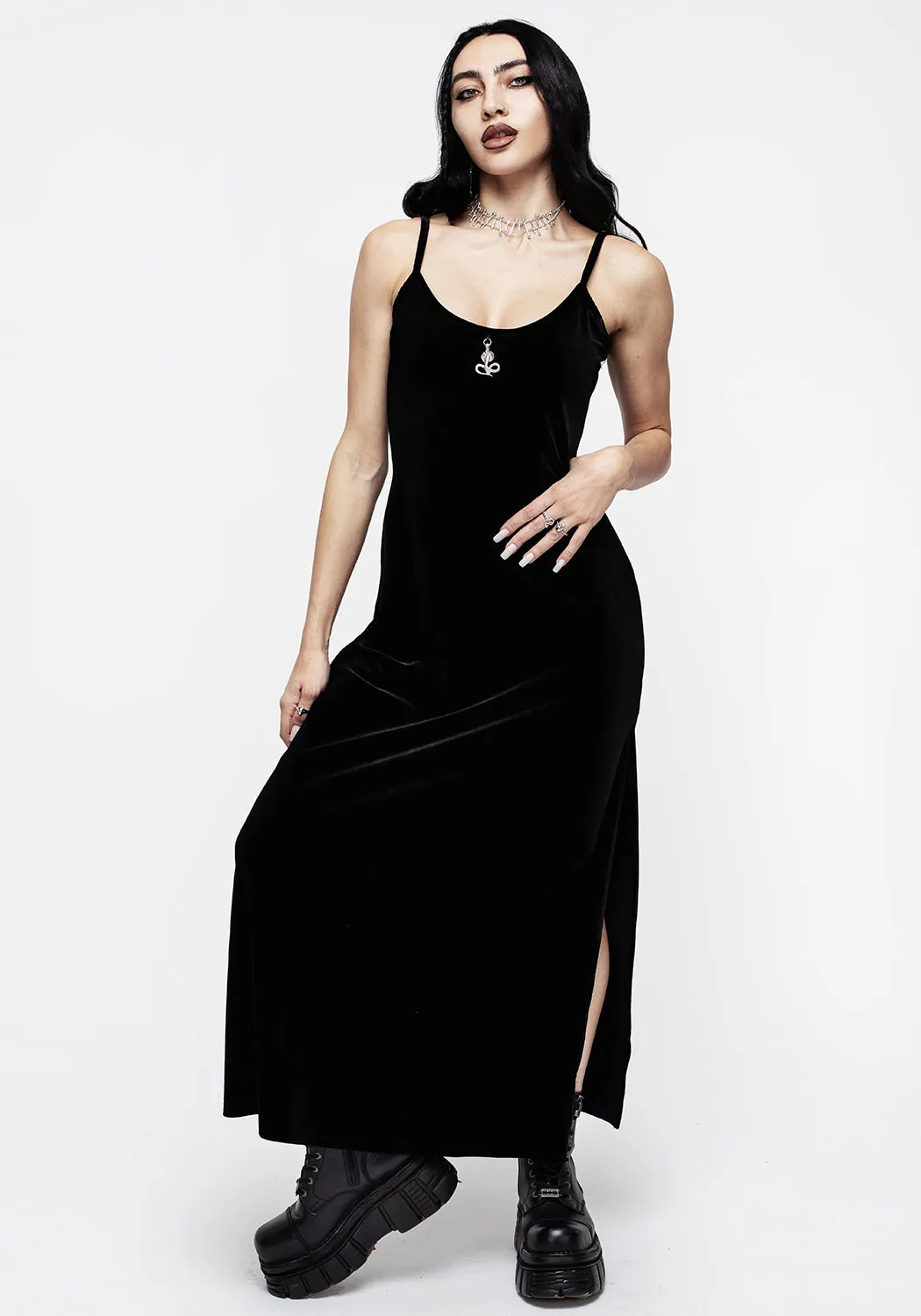 Vipera Gown - Midnight Black Subtle Finish City Rhythm