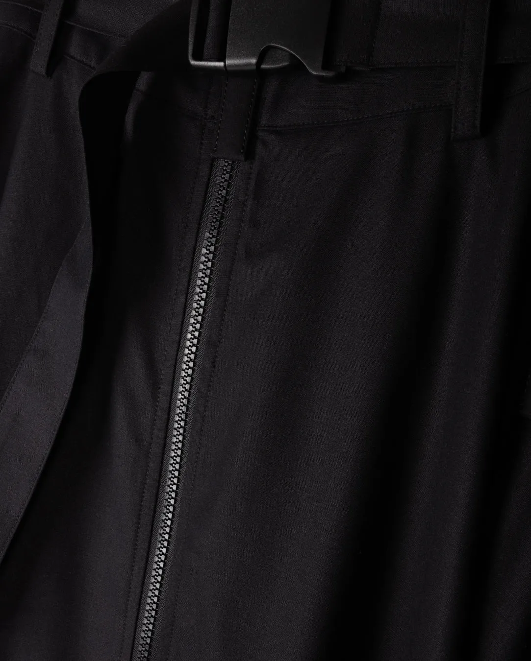 Wool Zipper Buckle Down Skirt Innovative Fabric