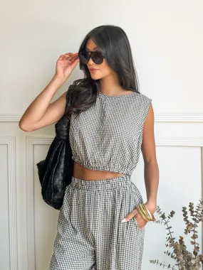 Home Casual Easy Fit Walk the Line Gingham Top - Final Sale