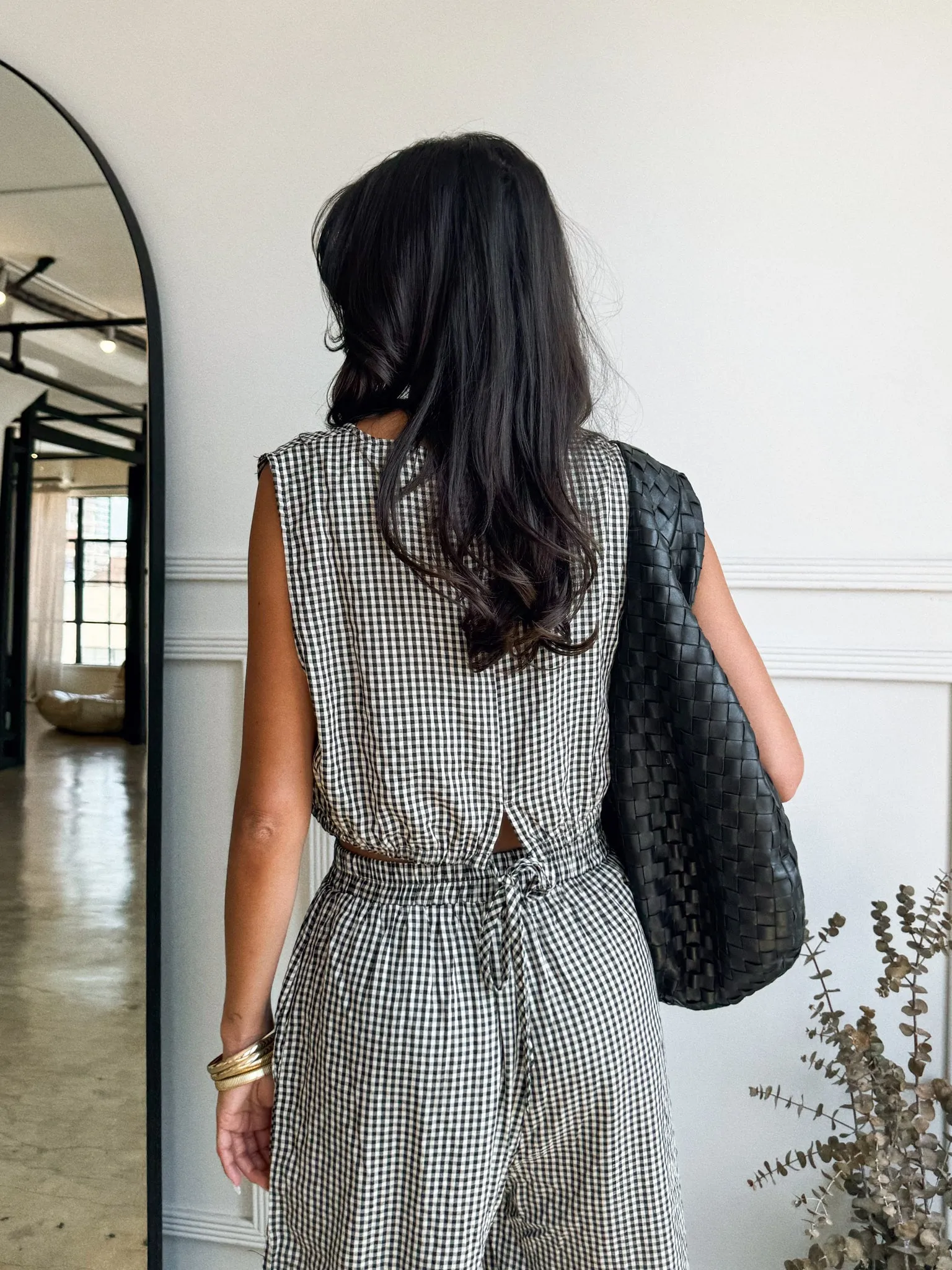 Walk the Line Gingham Top - Final Sale MoistureWicking