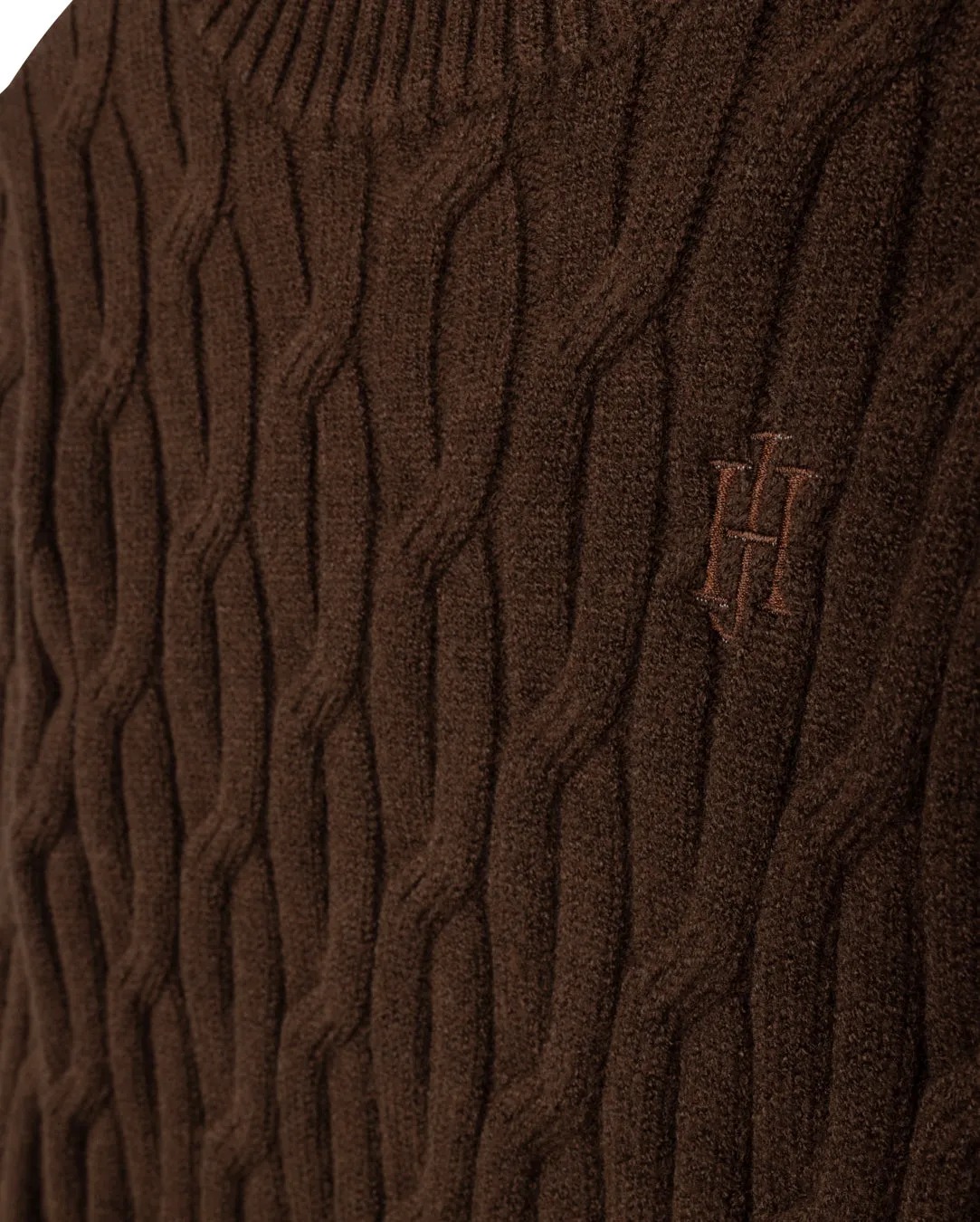 Archie Cable Knit Sweater Stretch Knit Comfy Feel