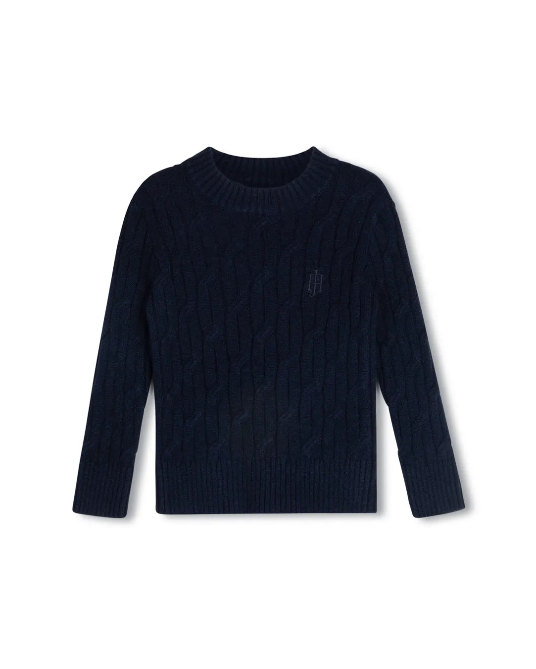 Archie Cable Knit Sweater Soft Interior Zero Waste Production