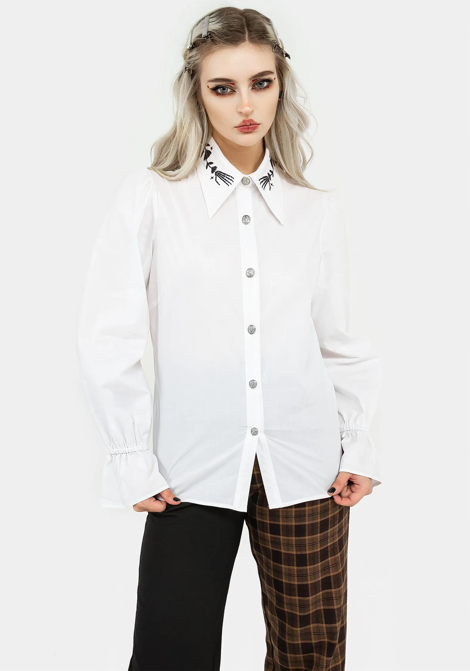 Anniversary Special Tempora Embroidered Button Up Shirt