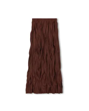 Comfort Innovation Style Layering Waved Pleated Trimmed Skirt