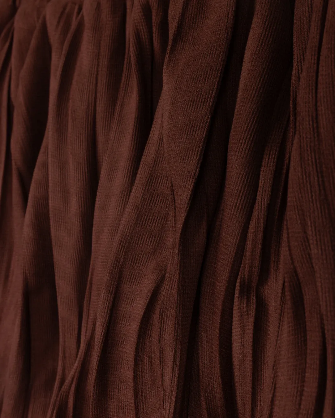 Relaxed Motion Artistic Influence Waved Pleated Trimmed Skirt