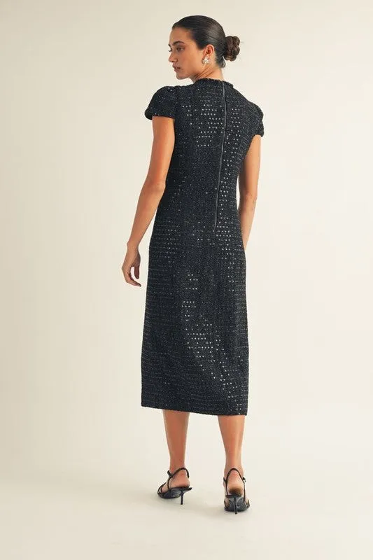 Ines Tweed Dress Dry-Clean-Only Effortless Layering