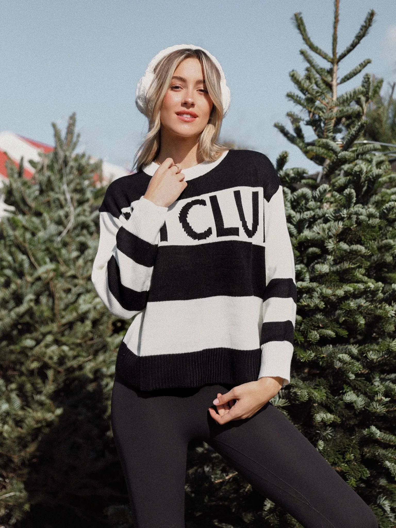 Ski Club Crew Neck Sweater - Final Sale Timeless Feel MultiDirectional Stretch
