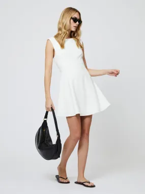 Whisper Classic Sleeveless Mini Dress Square-Neck