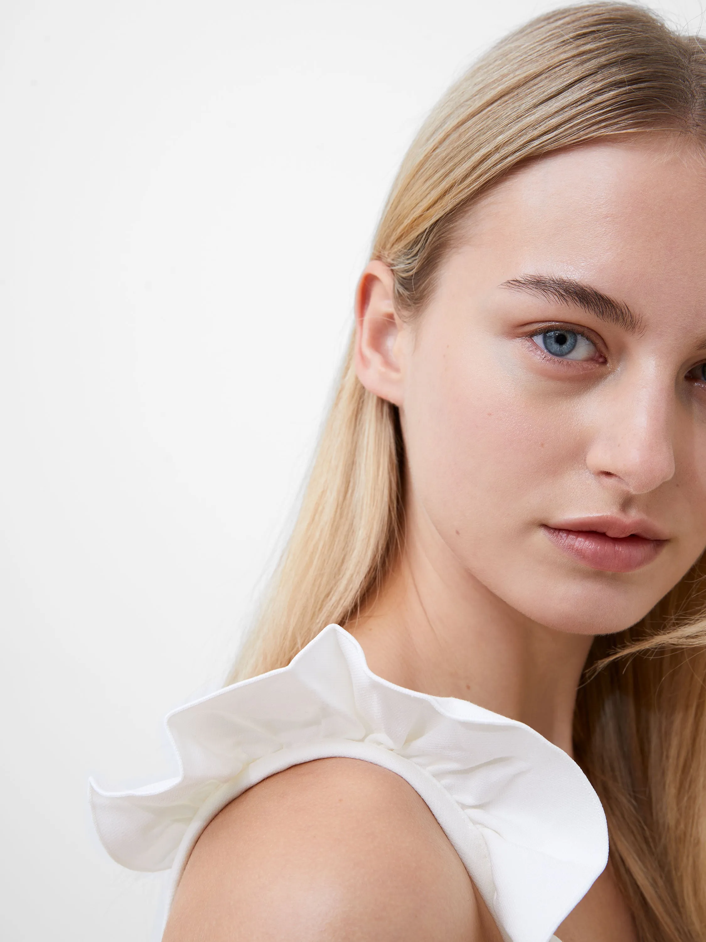 Whisper Frill Dress Resort Outfit