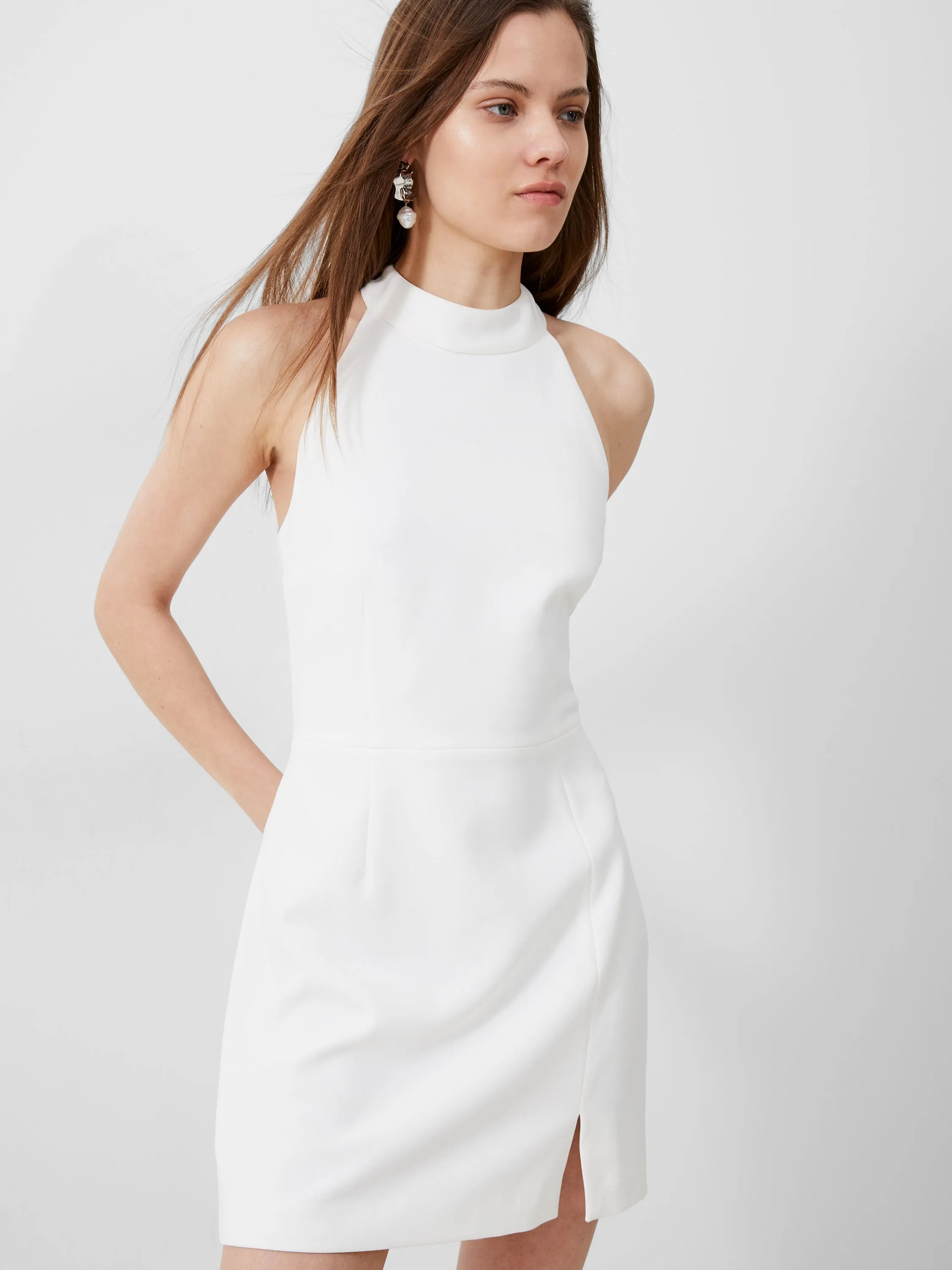 Chill Fashion Whisper Racer Neck Dress