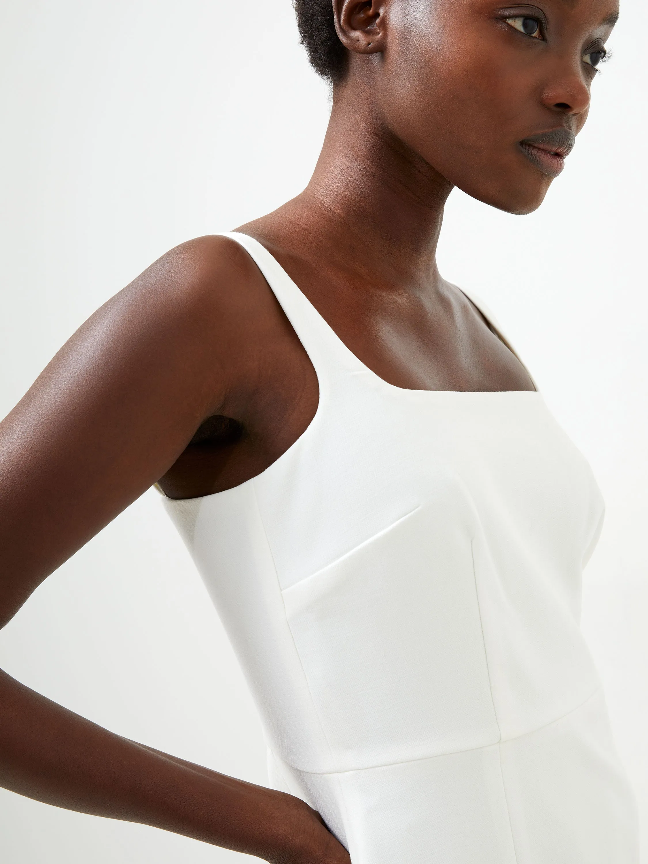 Classic Form Luxe Comfort Whisper Square Neck Strappy Dress