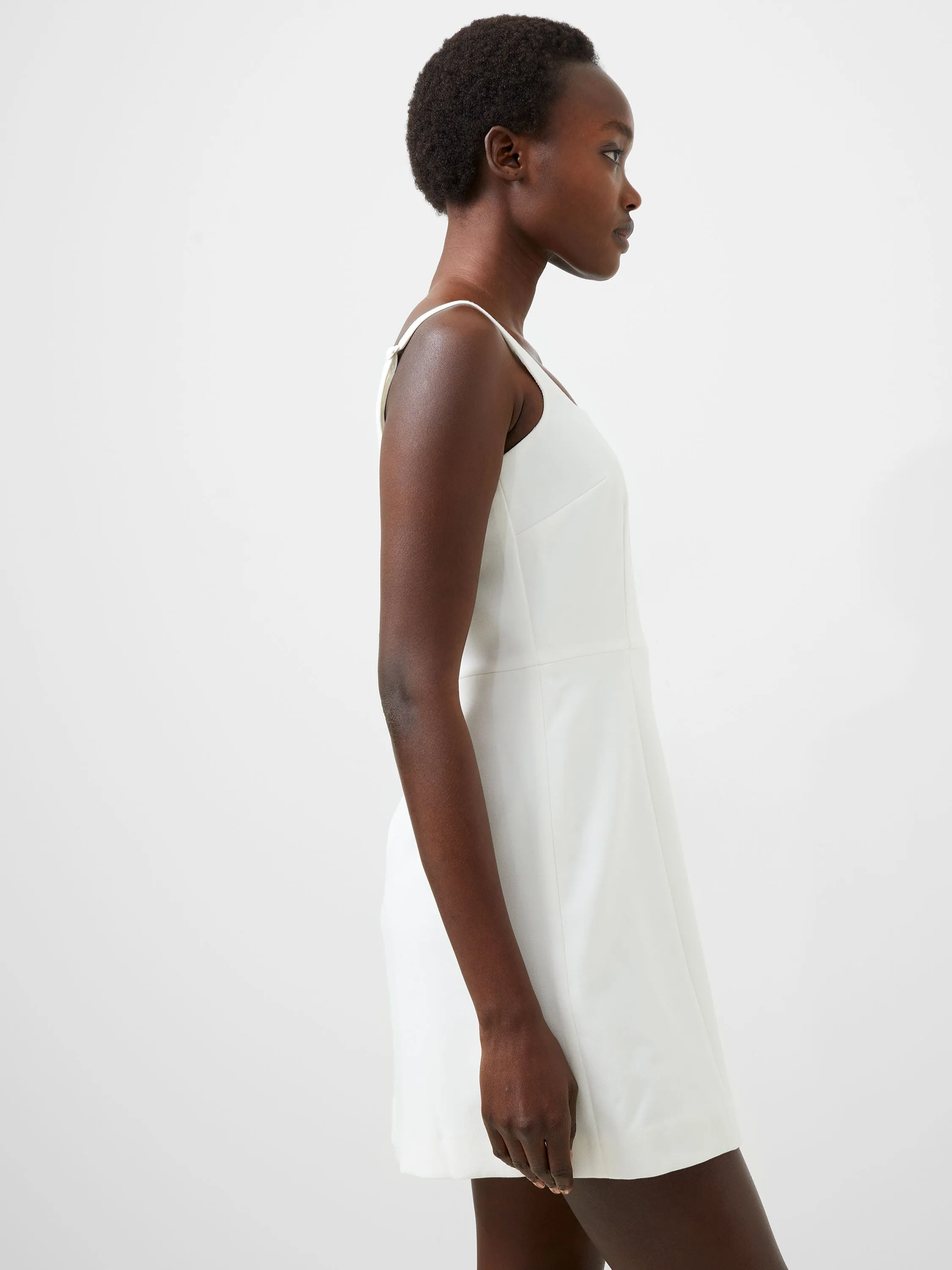 Elegant Everyday Versatile Comfort Whisper Square Neck Strappy Dress