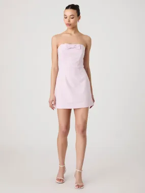 Night Appeal Simple Mood Whisper Strapless Bow Mini Dress