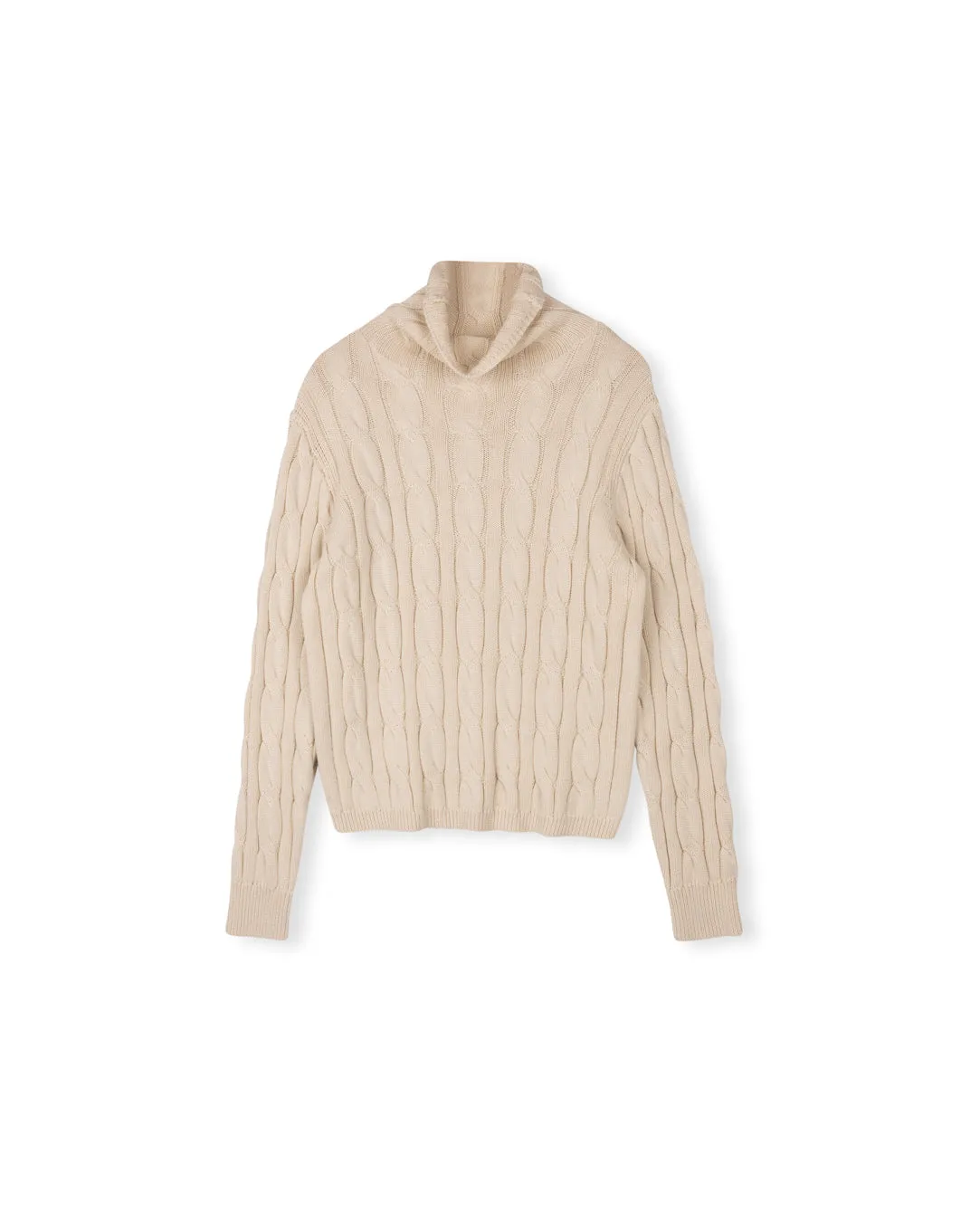 Smart Fashion Wide Cable Knit Sweater