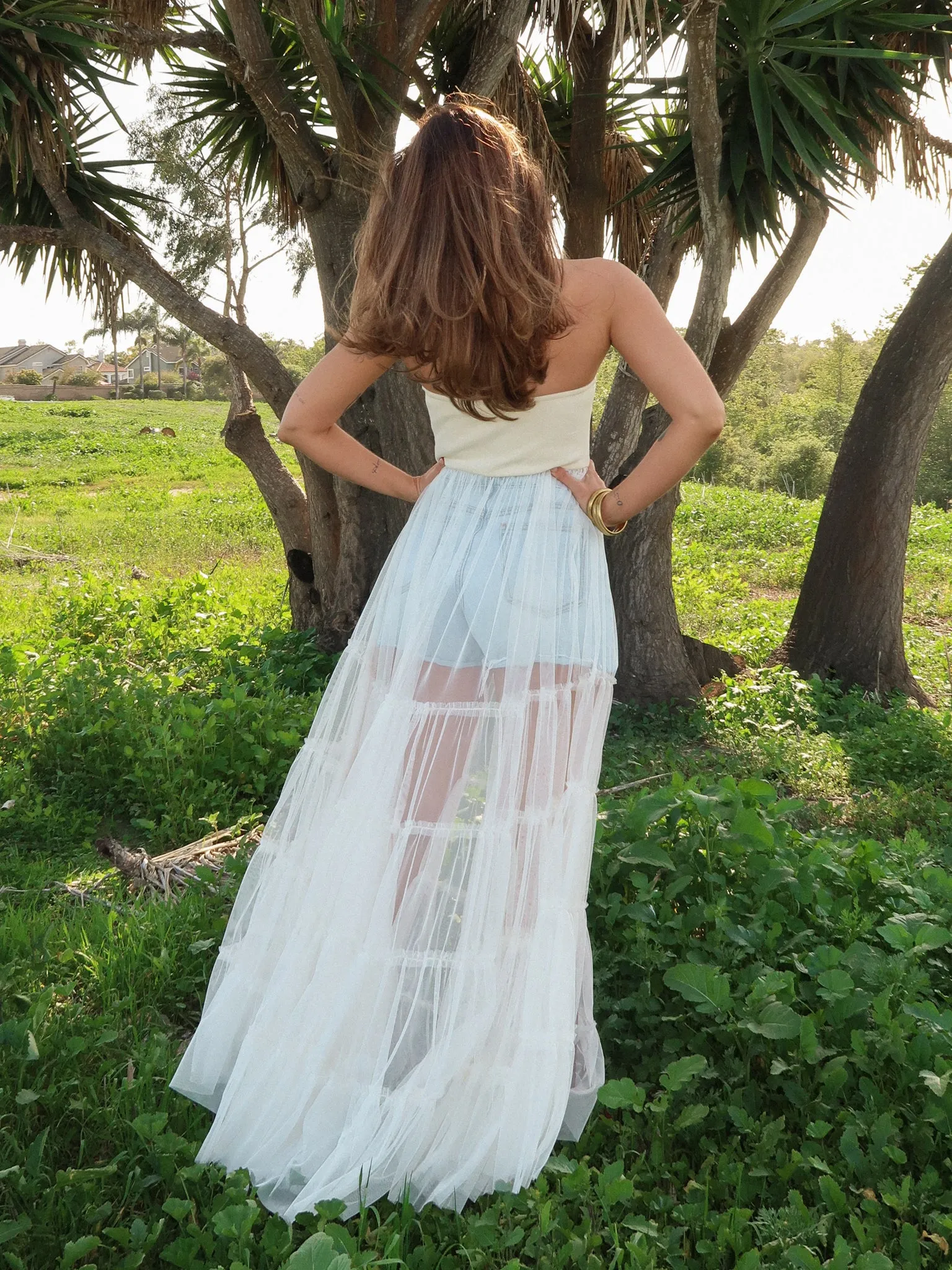 Wildflower Tulle Top - Final Sale Warm Fabric