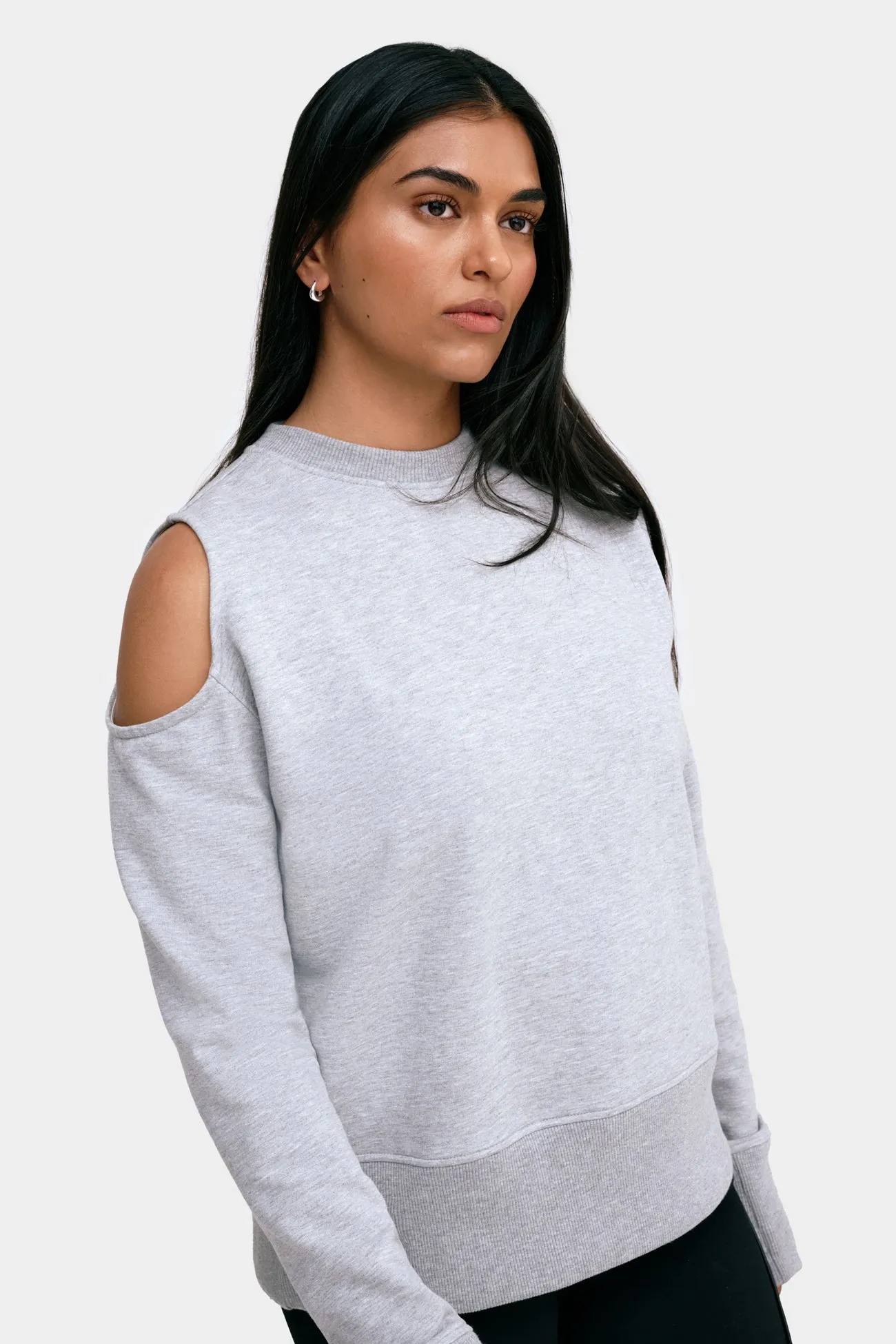 HeavyweightThermal Workout Apparel William Cutout Sweatshirt