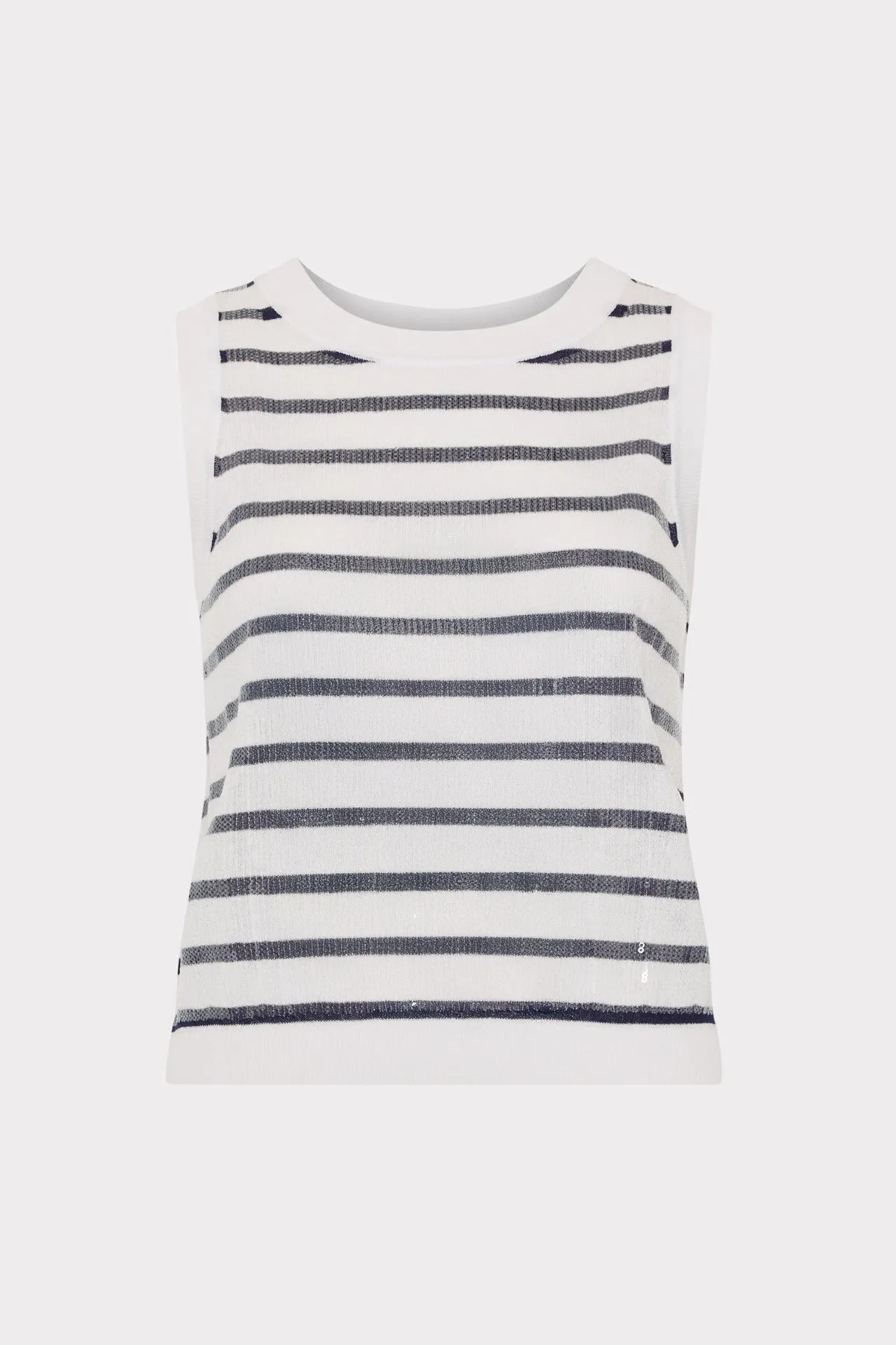 MidweightKnit TactileWeave Sequin Knit Shell Top