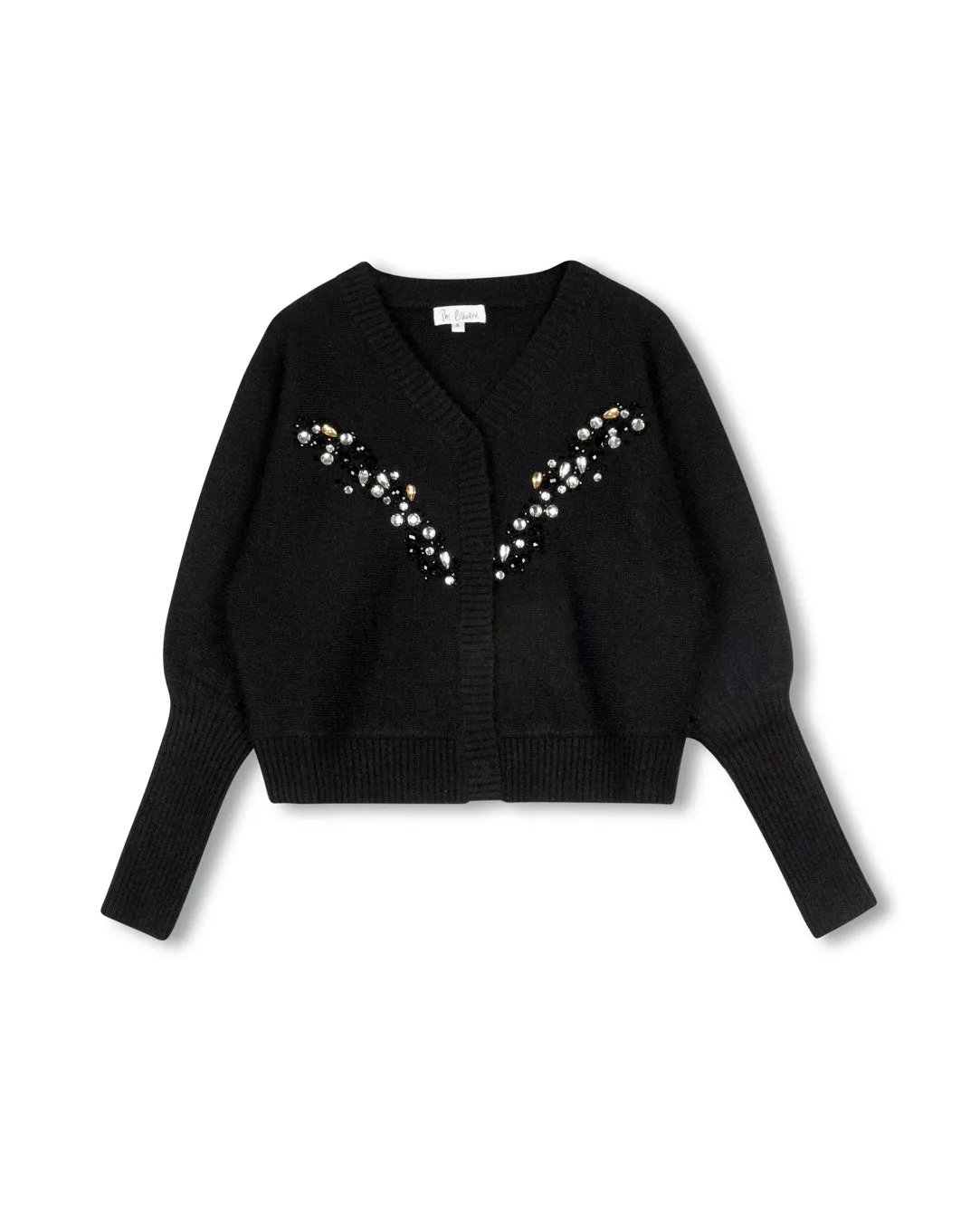 Embellished Knit Cardigan Colorfast Dye Method Comfy Knit Layer