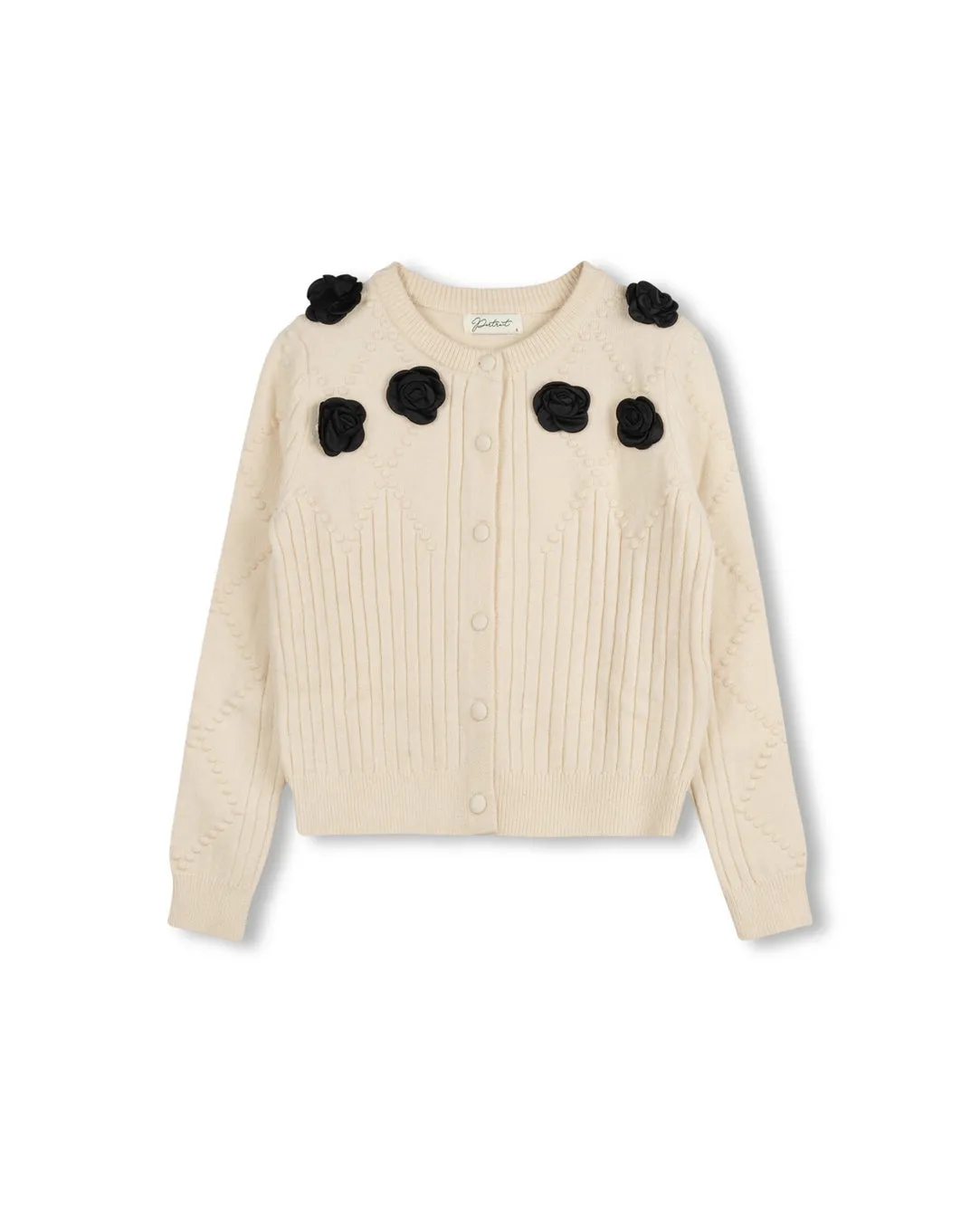 Flower Detailed Cardigan Versatile Layers