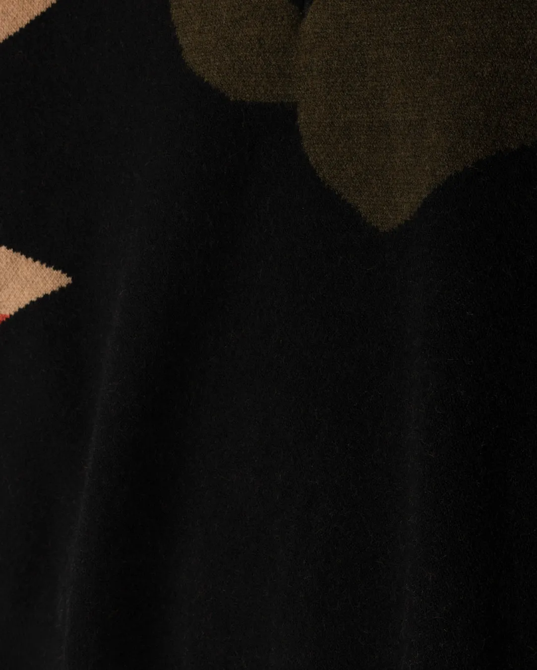 Layered Knitwear Wool Knit V-Neck Top