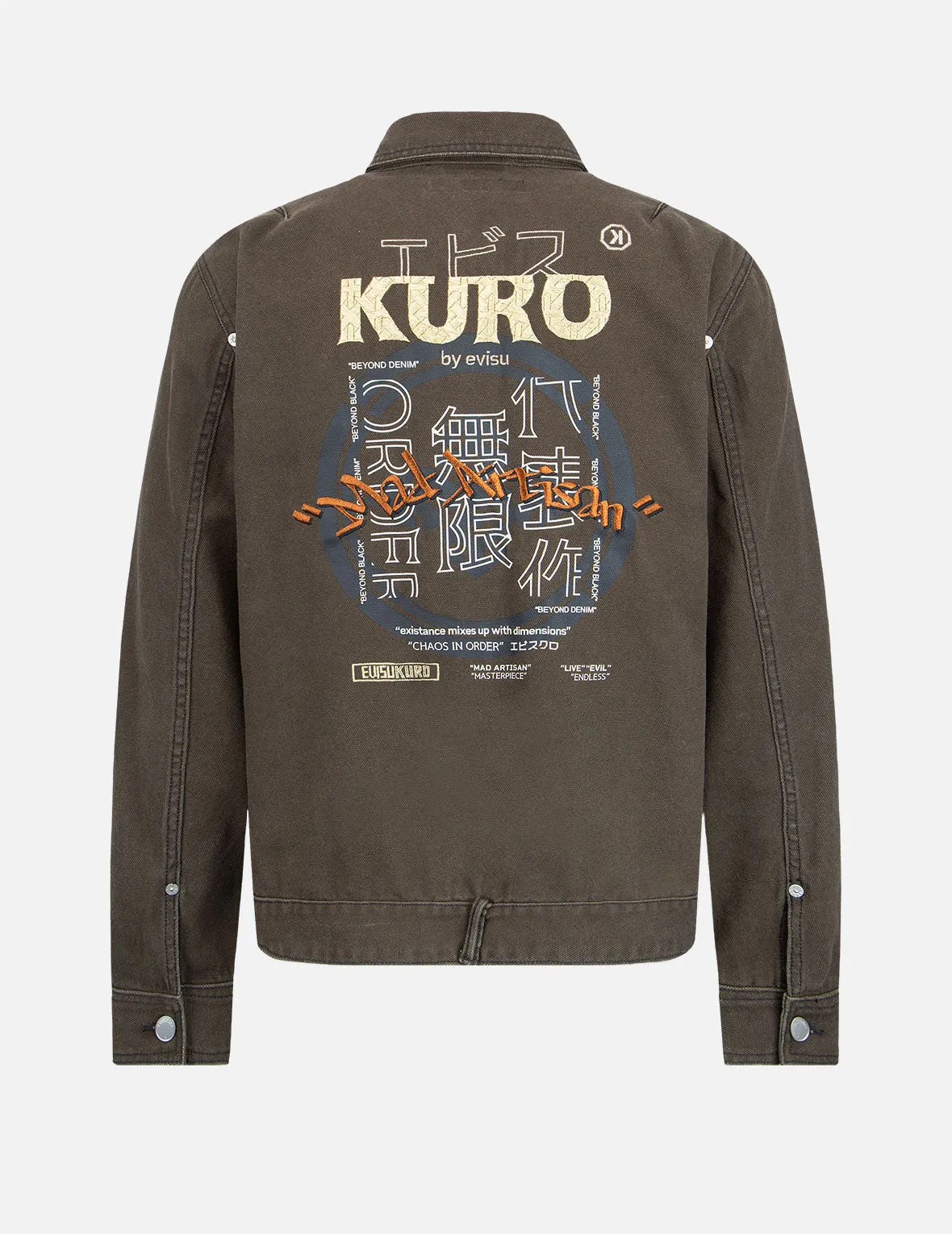 Worker Pockets Denim Jacket Layered Ventilation Zones