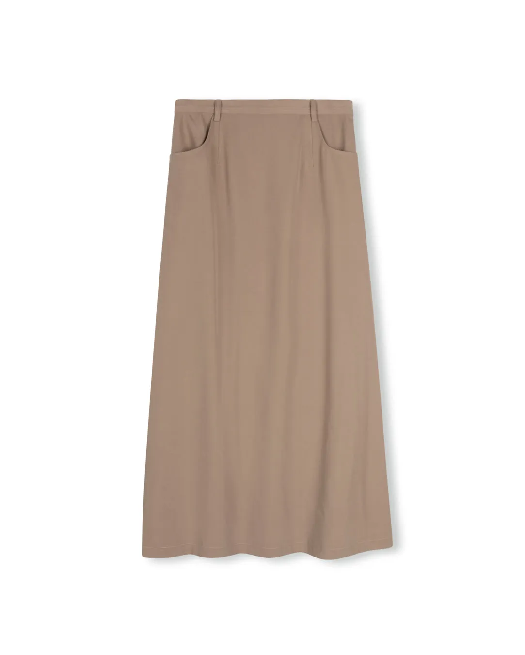 Front Pocket Back Pleat Skirt Easy Layers Travel Style