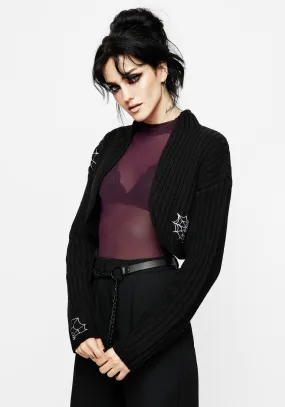 Catch Feelings Embroidered Knit Bolero Airy Feel