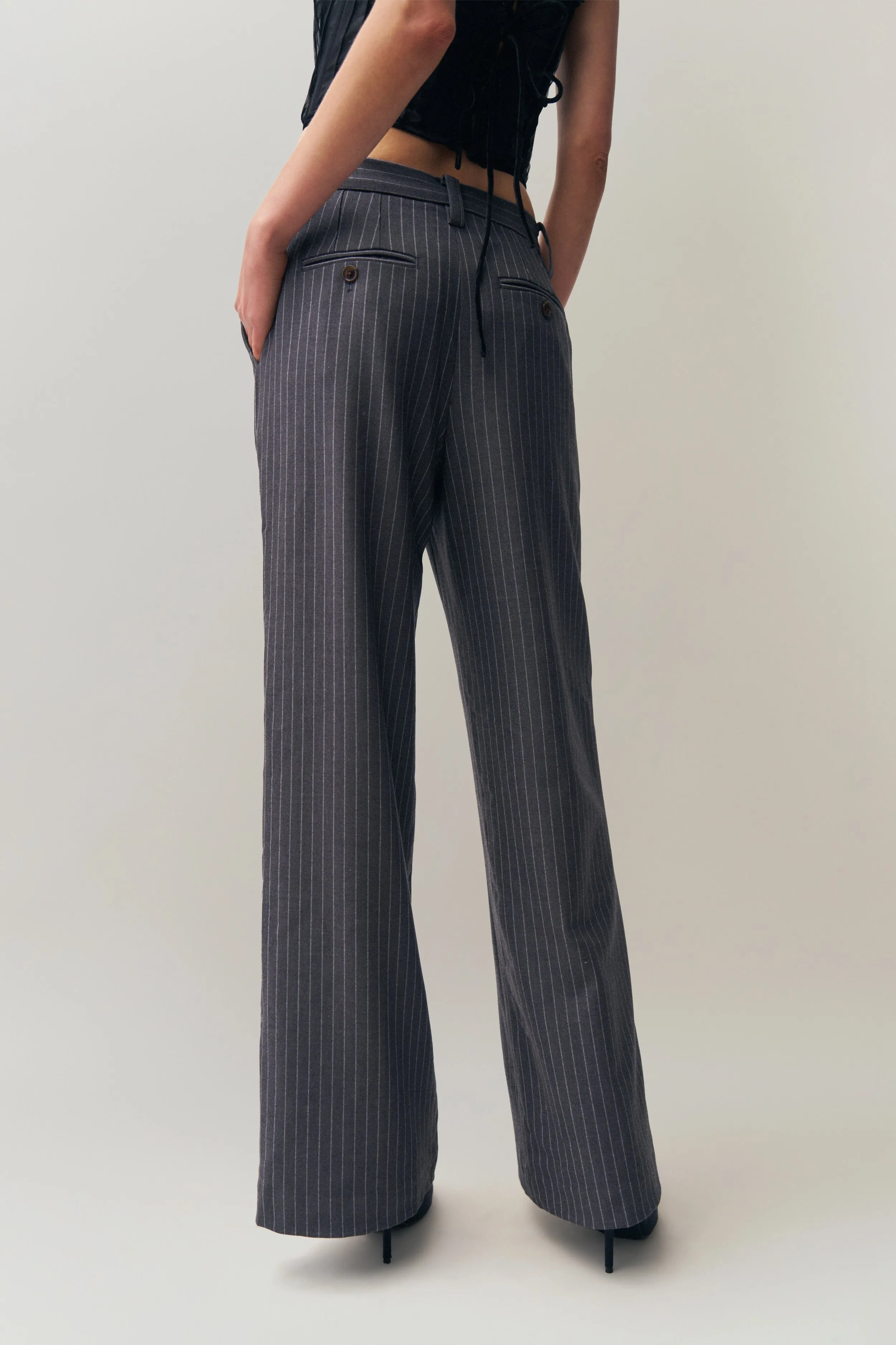 Chilly Weather Comfort Raina Pinstripe Pant