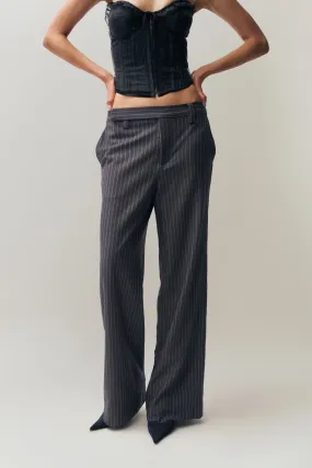 Raina Pinstripe Pant Flattering Style