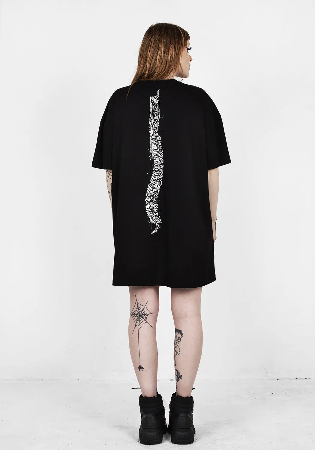 XENOMORT SHORT SLEEVE T SHIRT DRESS Sleek Look Photo Light