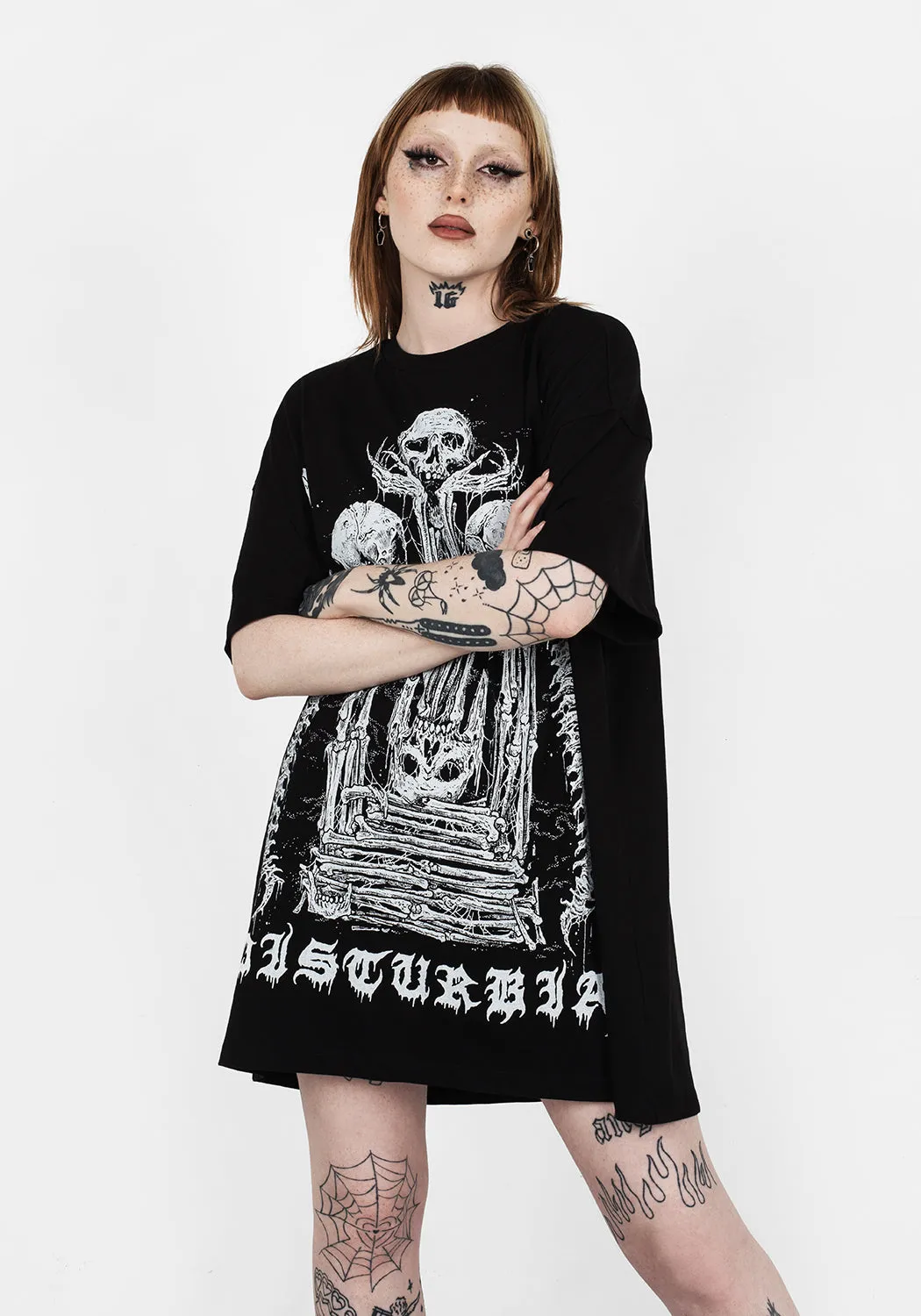 Everyday Wear Subtle Texture XENOMORT SHORT SLEEVE T SHIRT DRESS