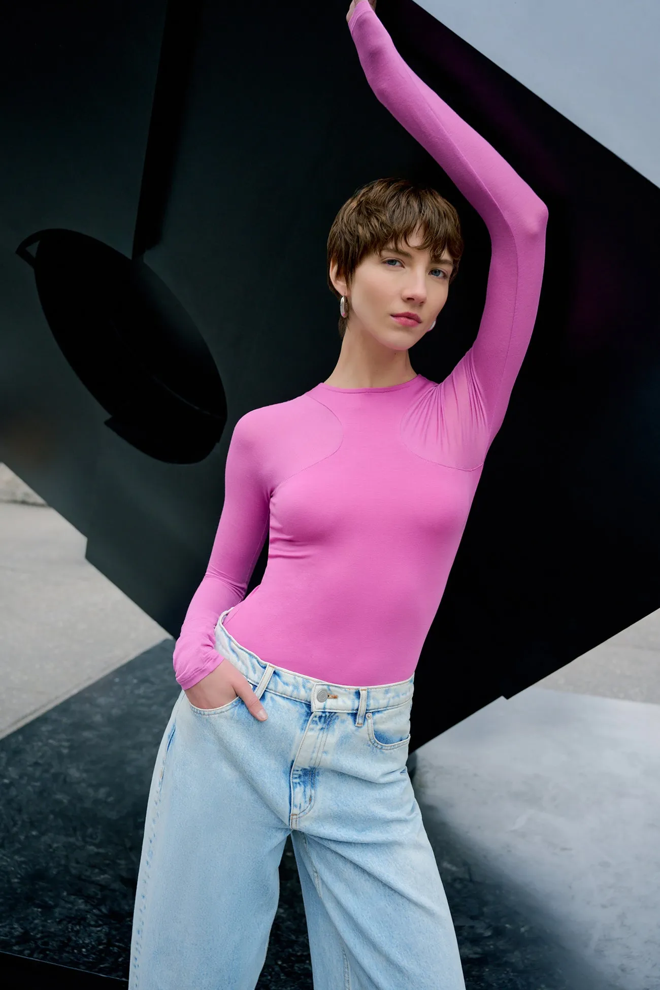 Ribbed Trim Details Yada Top