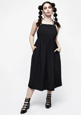 Trendy summer outfit Relaxed Look Camden Textured Midi Pinafore Dress