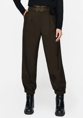 Wearable Art Zarina Embroidered Balloon Trousers