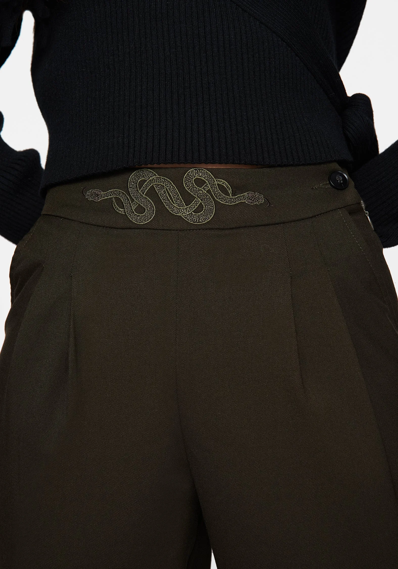 Classy Fit SeamlessConstruction Zarina Embroidered Balloon Trousers