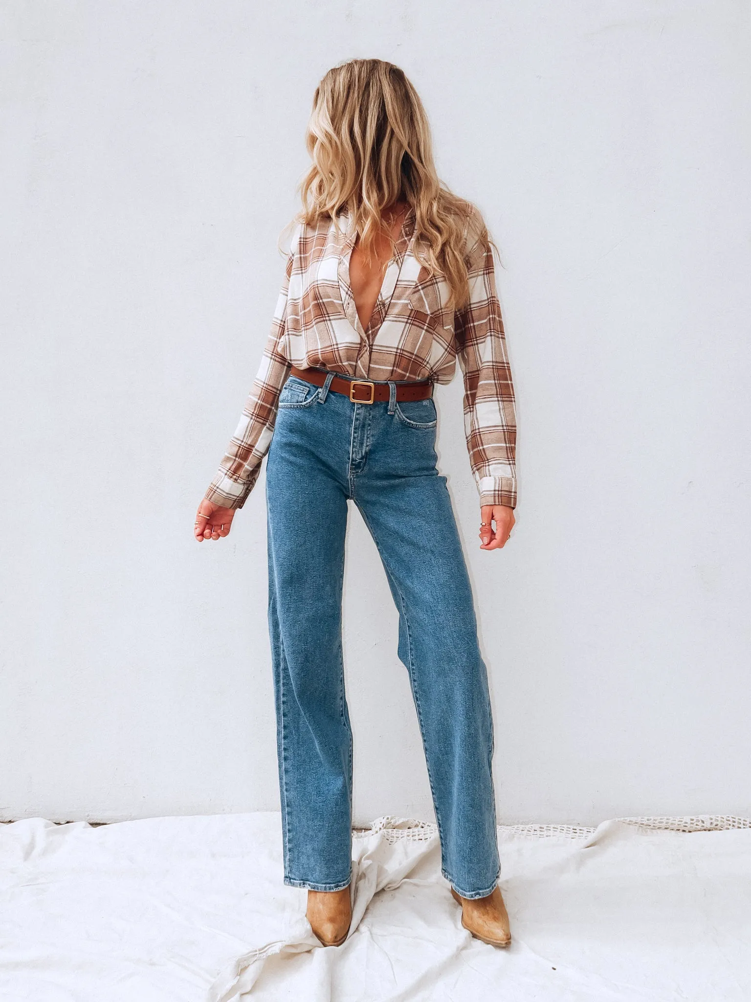 Outdoor Comforted Far Out Wide Leg Jeans in Medium - Final Sale