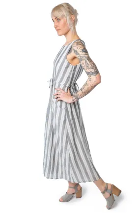 Rhiannon Dress in Stone Stripe Timeless Fit